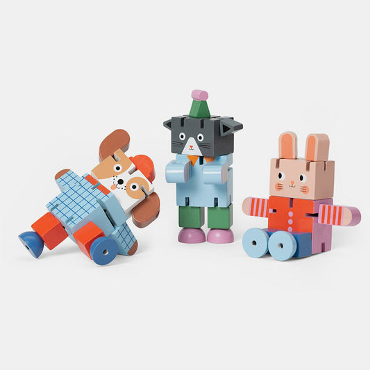 Kidoki Flexible Wooden Animals