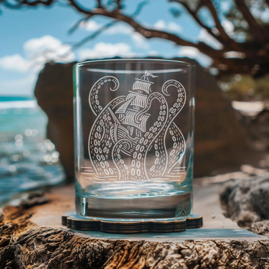 Kraken Octopus Drinking Glass