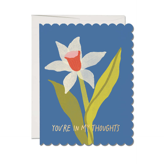 Scalloped Daffodil Greeting Card