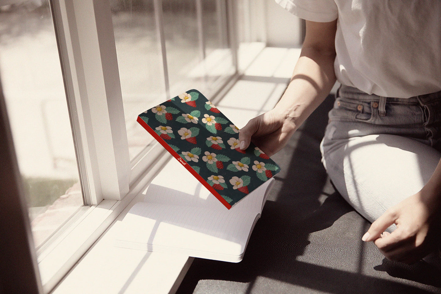 Strawberries Layflat Notebook