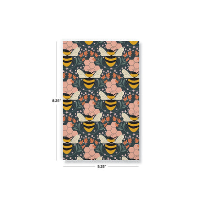 Honeycomb Bee Layflat Notebook