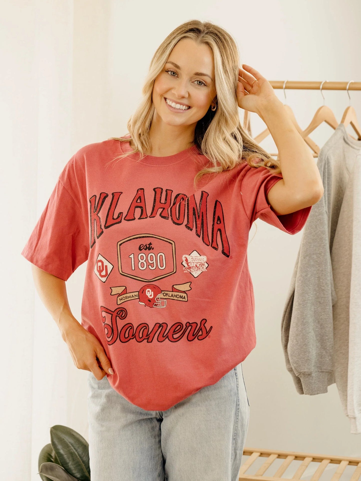 OU Sooners Patches 25 Heavyweight Tee - Red