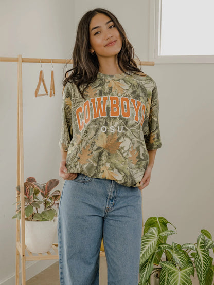 OSU Cowboys Filled Gault Camo Tee