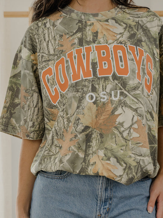 OSU Cowboys Filled Gault Camo Tee