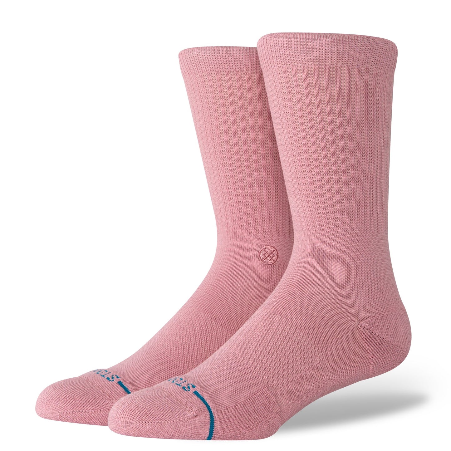 Icon Crew Socks - Dusty Rose - MD