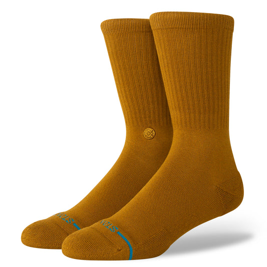 Icon Crew Socks - Gold/Canvas - LG