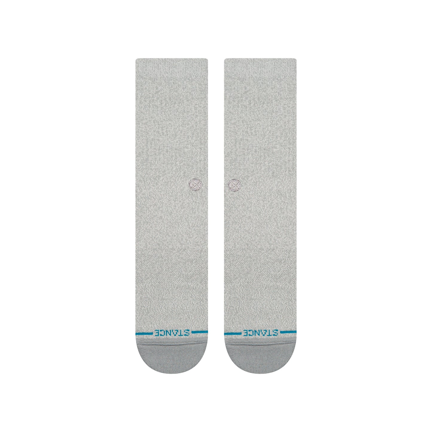 Icon Crew Socks - Grey Heather