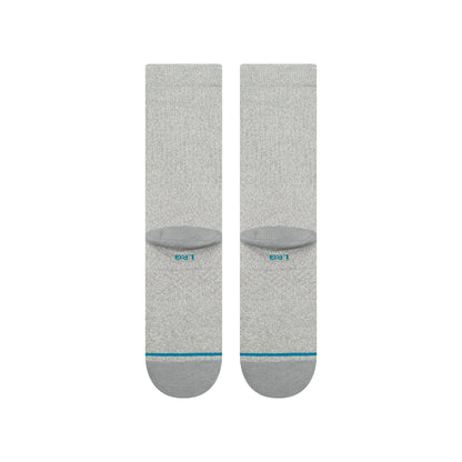 Icon Crew Socks - Grey Heather