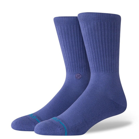 Icon Crew Socks - Indigo