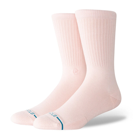 Icon Crew Socks - Pink - LG