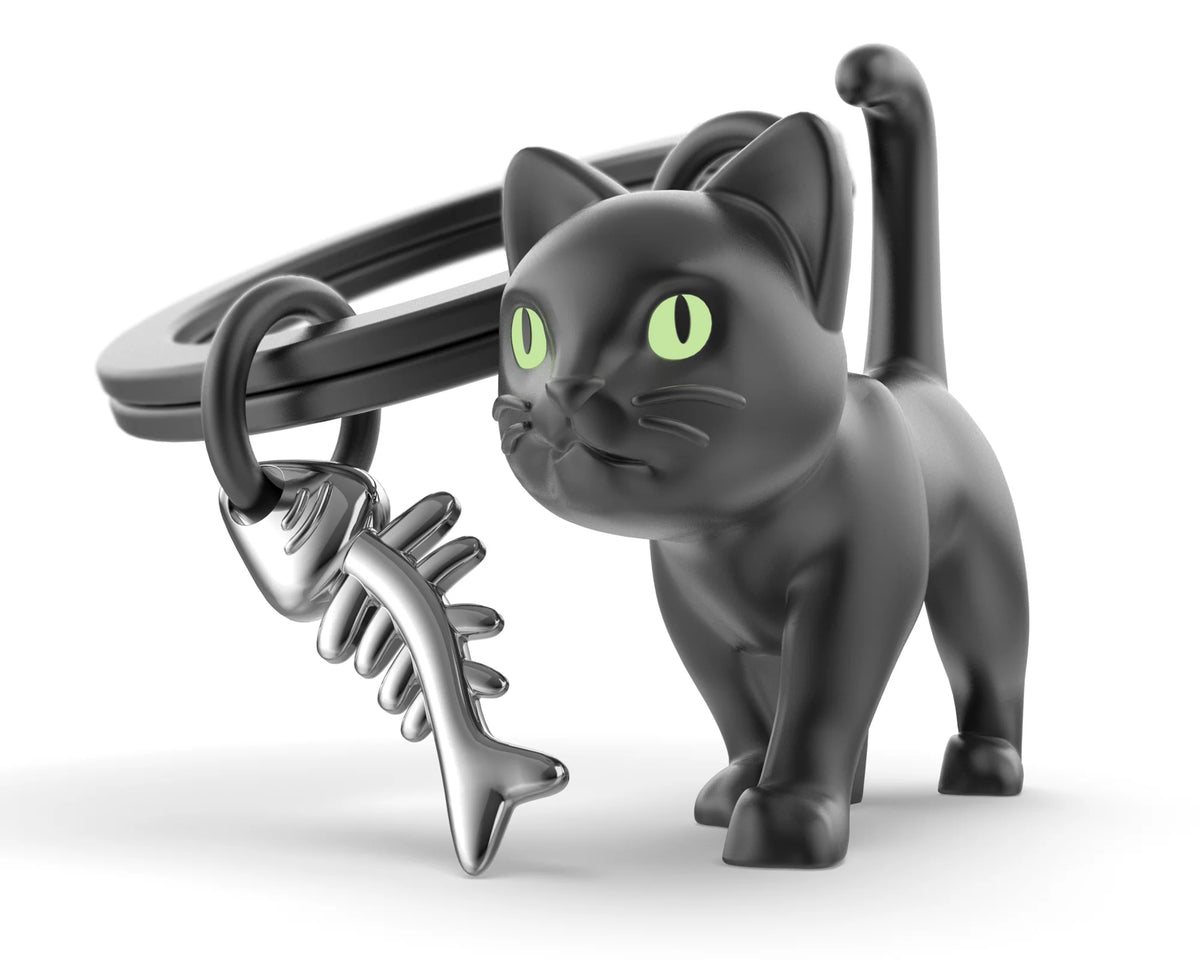 Black Cat Keychain