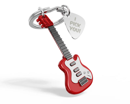 Electric Guitar Keychain