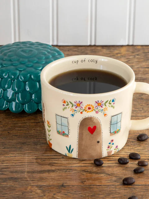 Lidded Cup of Cozy Mug - Cottage