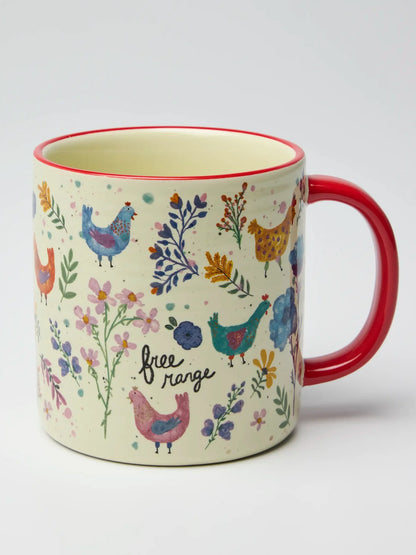Bungalow Mug - Free Range Chickens
