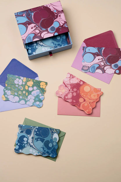 Boxed Marble Notecard Set