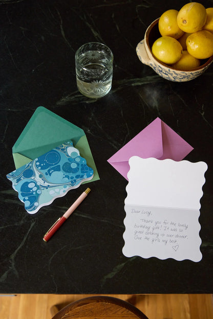 Boxed Marble Notecard Set
