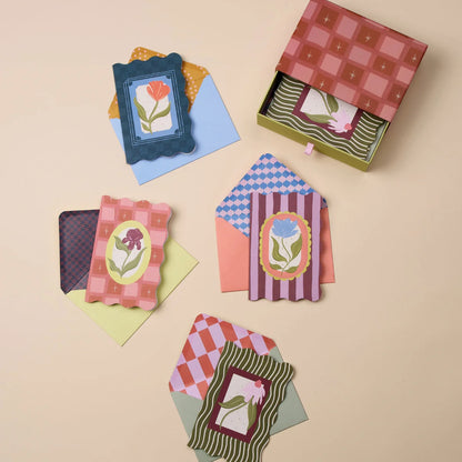 Boxed Framed Floral Notecard Set