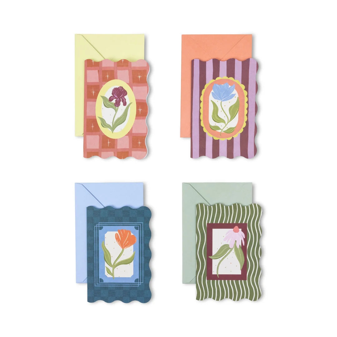 Boxed Framed Floral Notecard Set