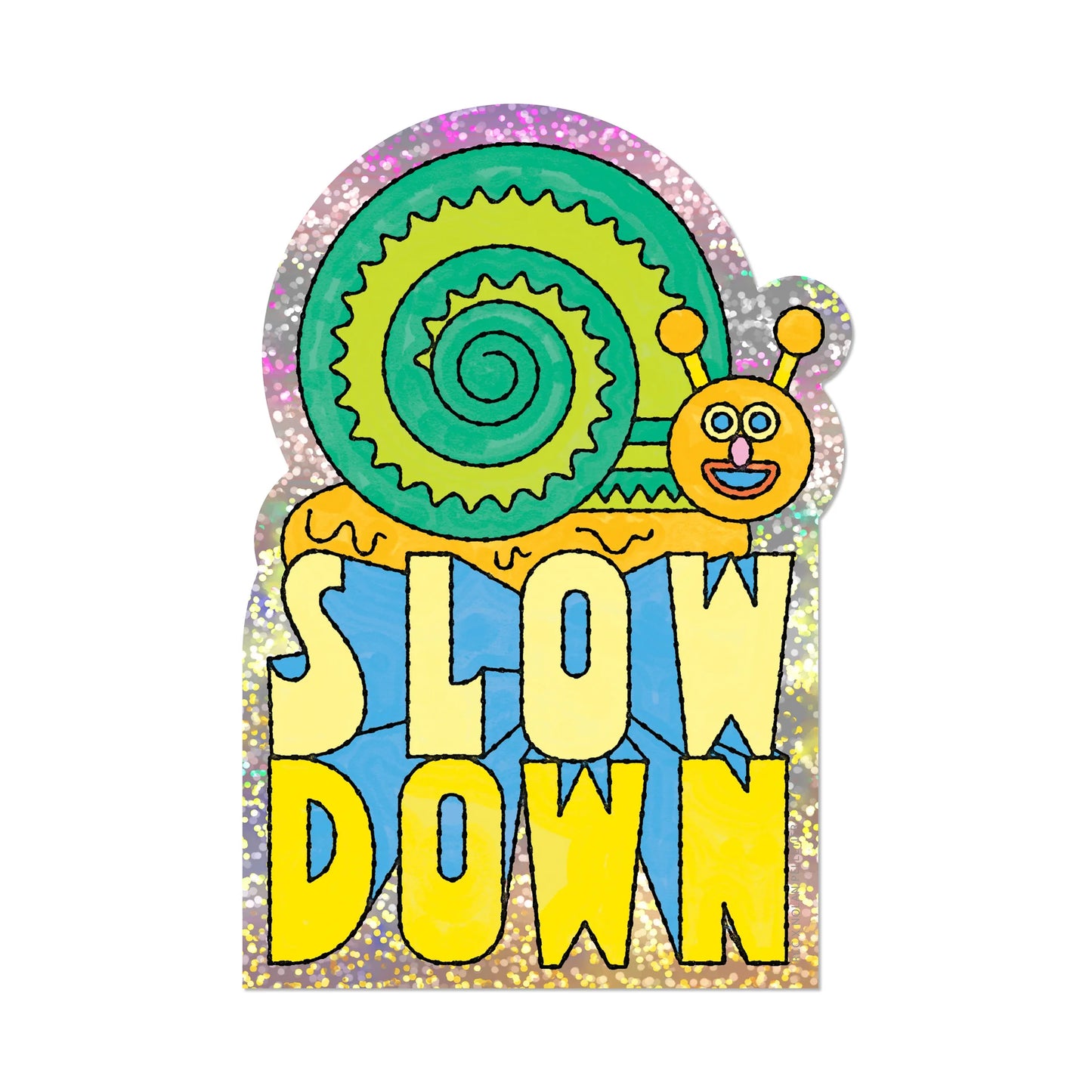 Slow Down Cat Sticker