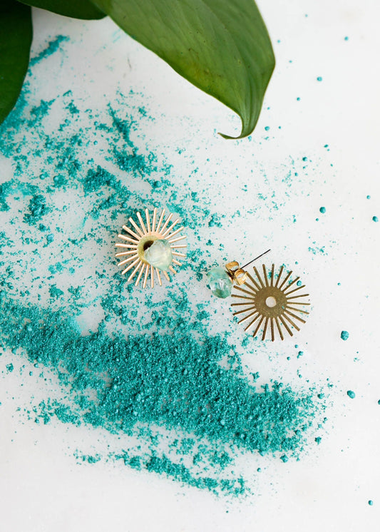Sommar Layered Studs - Aventurine