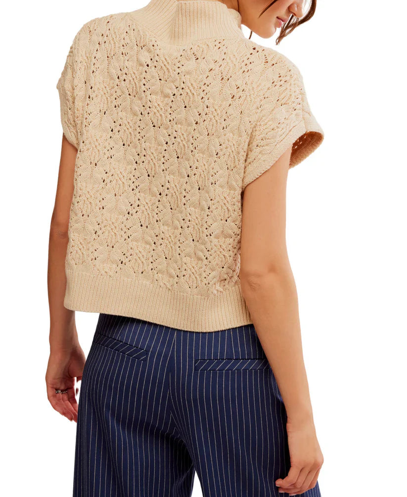 Vickie Mock Neck Sweater - Macadamia