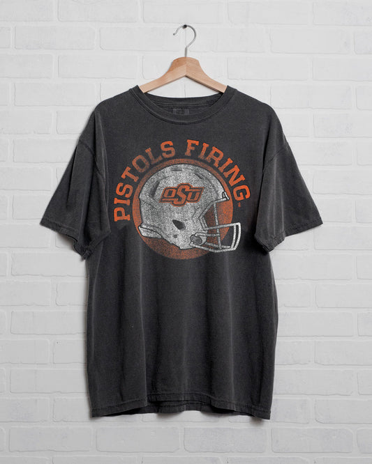 OSU Cowboys Helmet Circle Pepper Tee