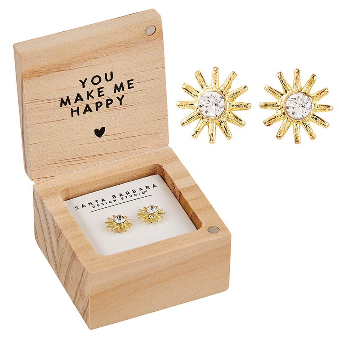 Treasure Box Earrings - You Are My Sunshine