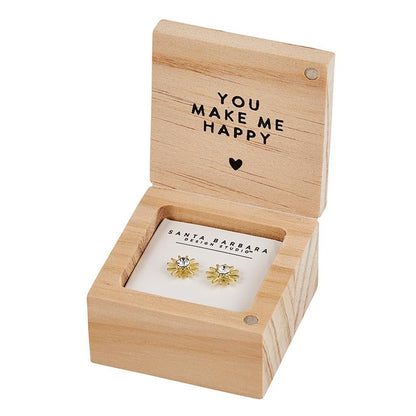 Treasure Box Earrings - You Are My Sunshine