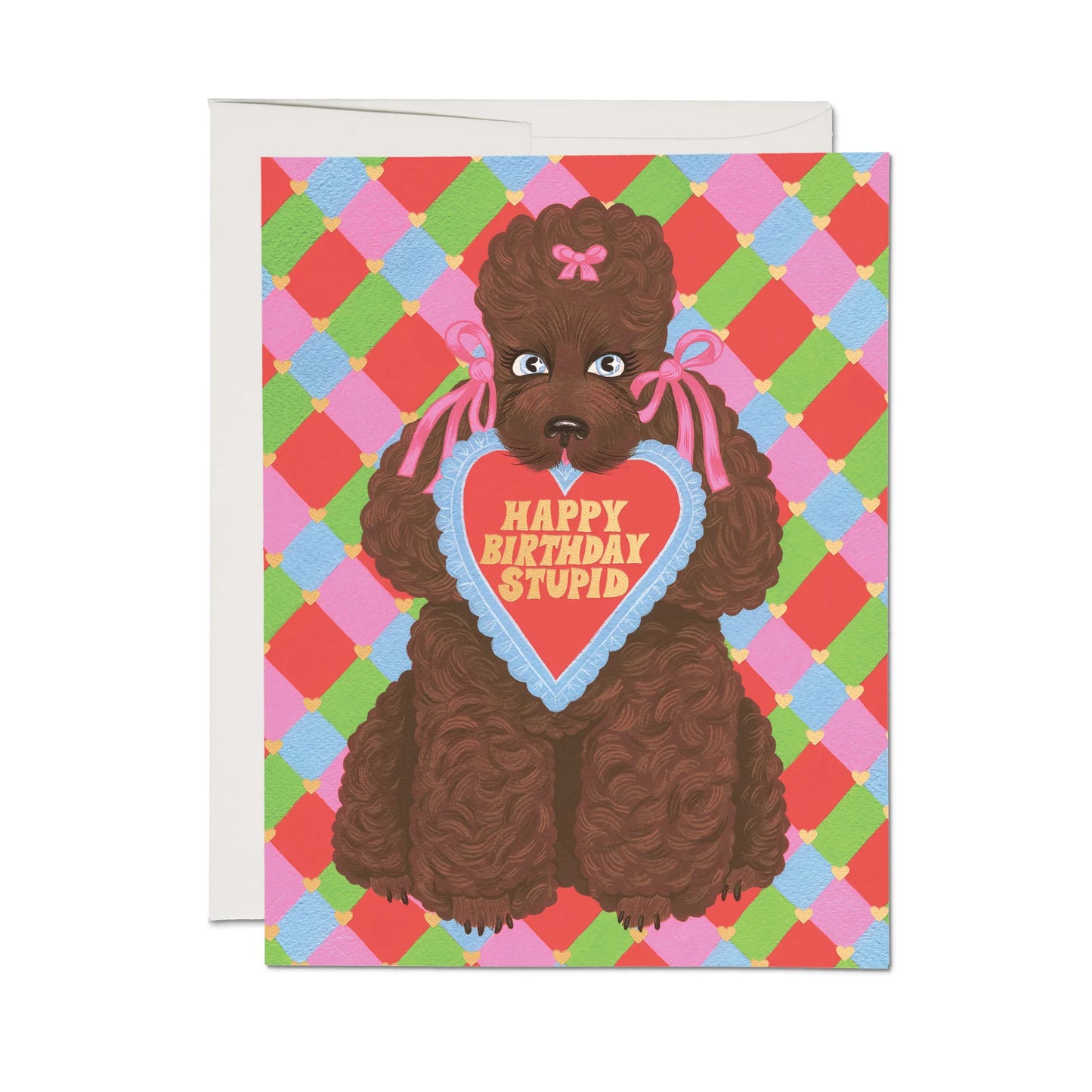 Birthday Poodle Greeting Card