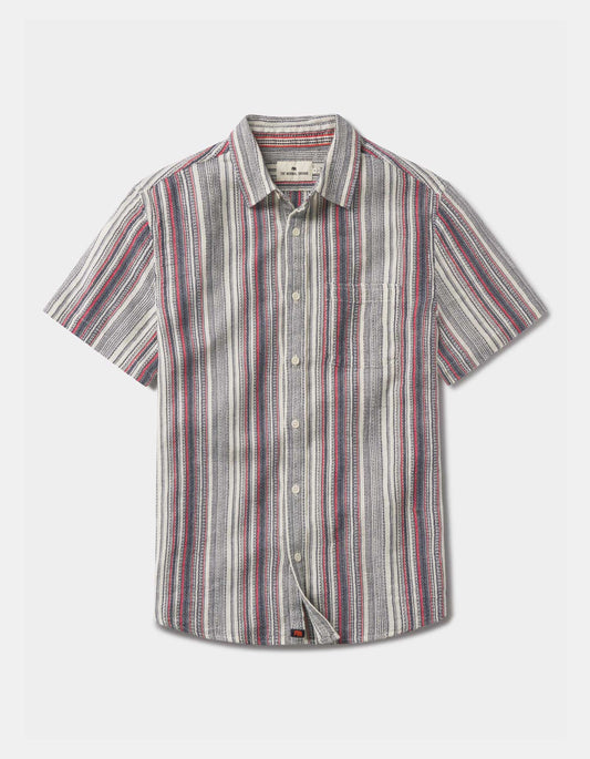 Freshwater Button Up Shirt - Americana Stripe