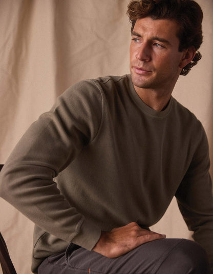 Vintage Thermal Crew - Moss