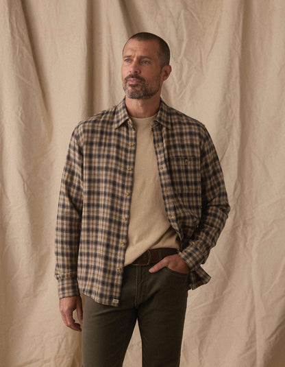 Hudson Double Brushed Flannel - Toasted Chestnut Plaid