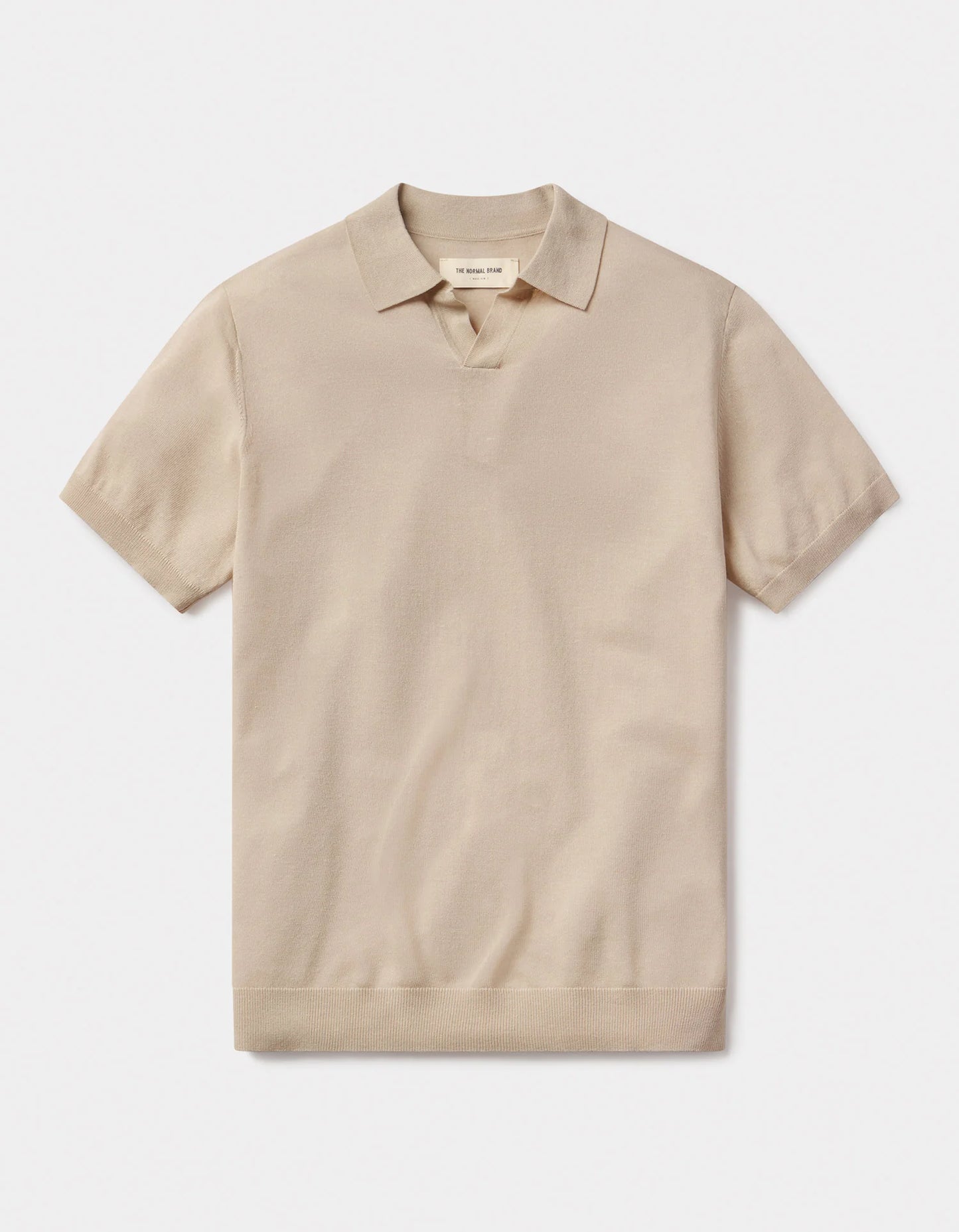 Summer Linen Blend Polo - Jute