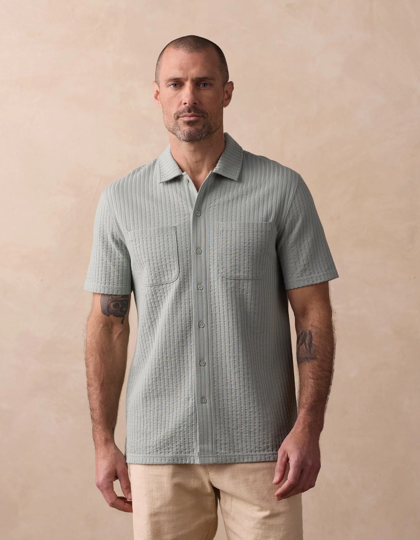 Knit Getaway Button Up - Juniper