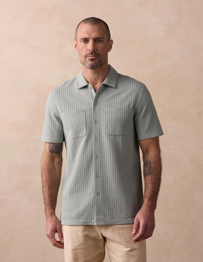 Knit Getaway Button Up - Juniper