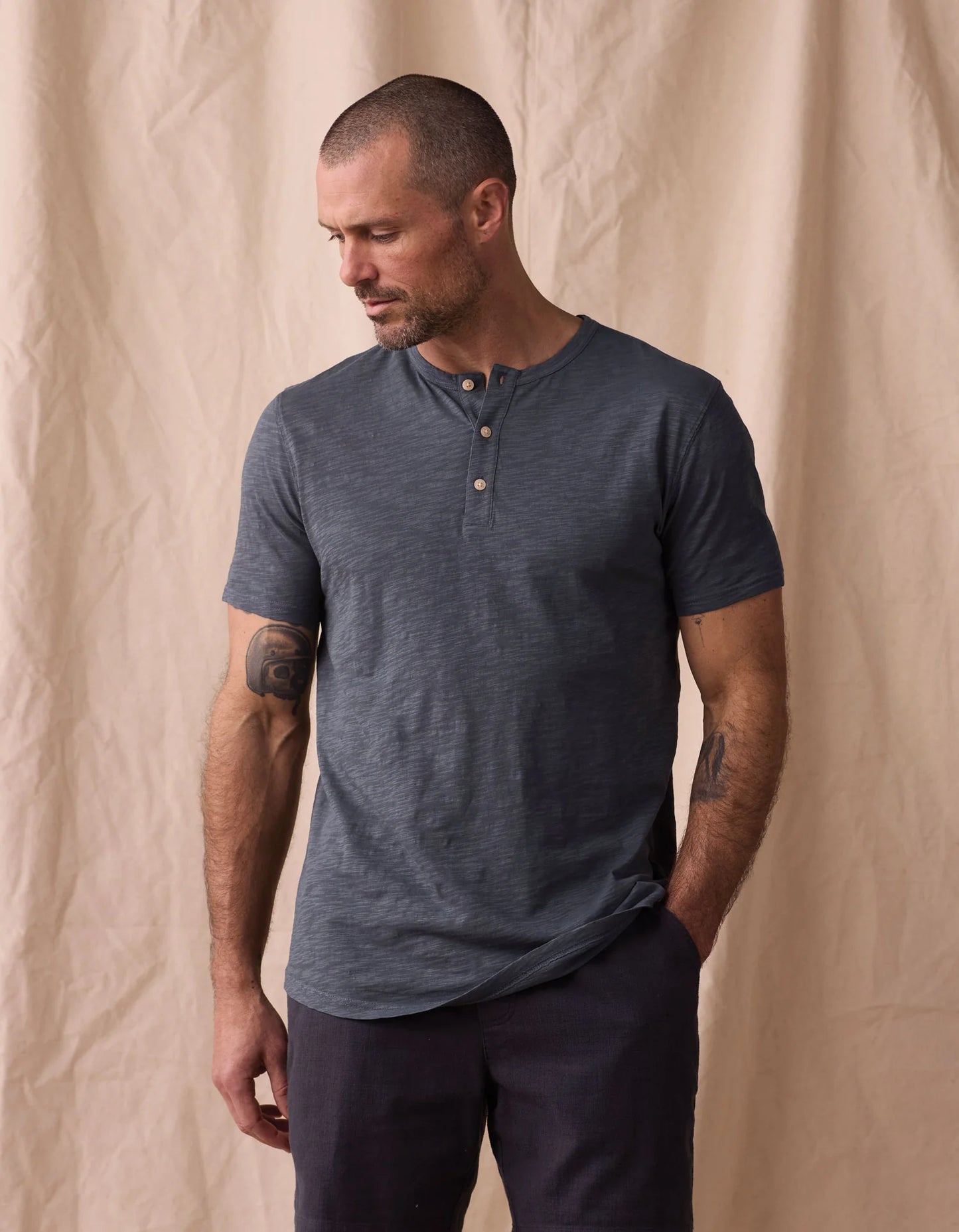 Legacy Jersey S/S Henley - Waterloo