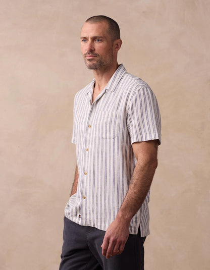 Freshwater Camp Shirt - Vintage Blue Stripe