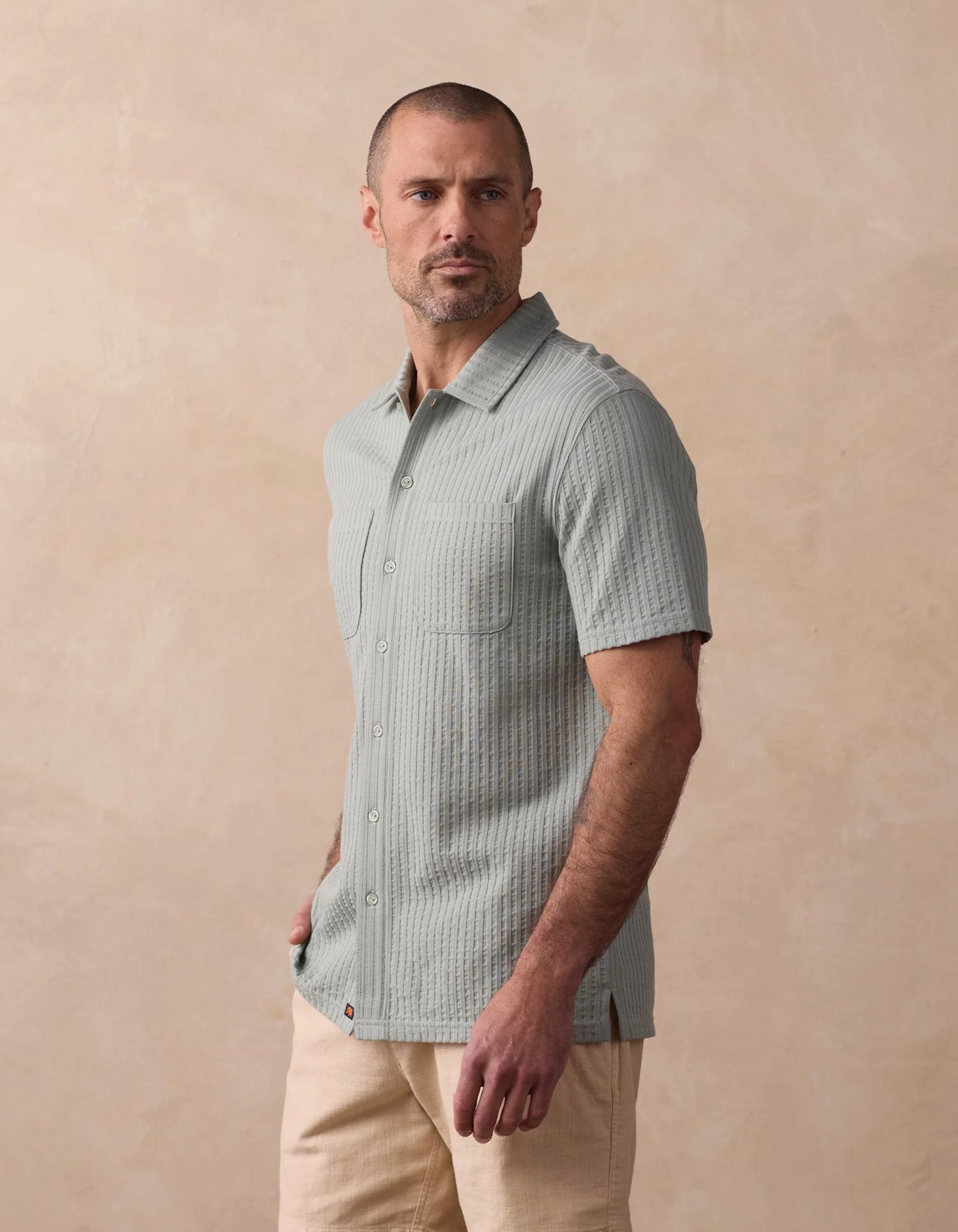Knit Getaway Button Up - Juniper
