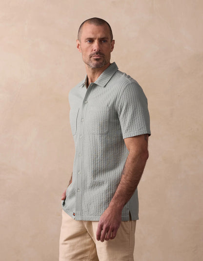 Knit Getaway Button Up - Juniper