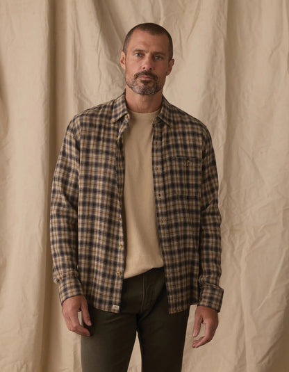 Hudson Double Brushed Flannel - Toasted Chestnut Plaid