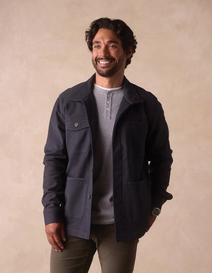 Comfort Terry Chore Coat - Navy