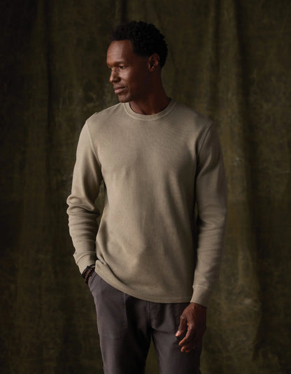 Vintage Thermal Crew - Moss