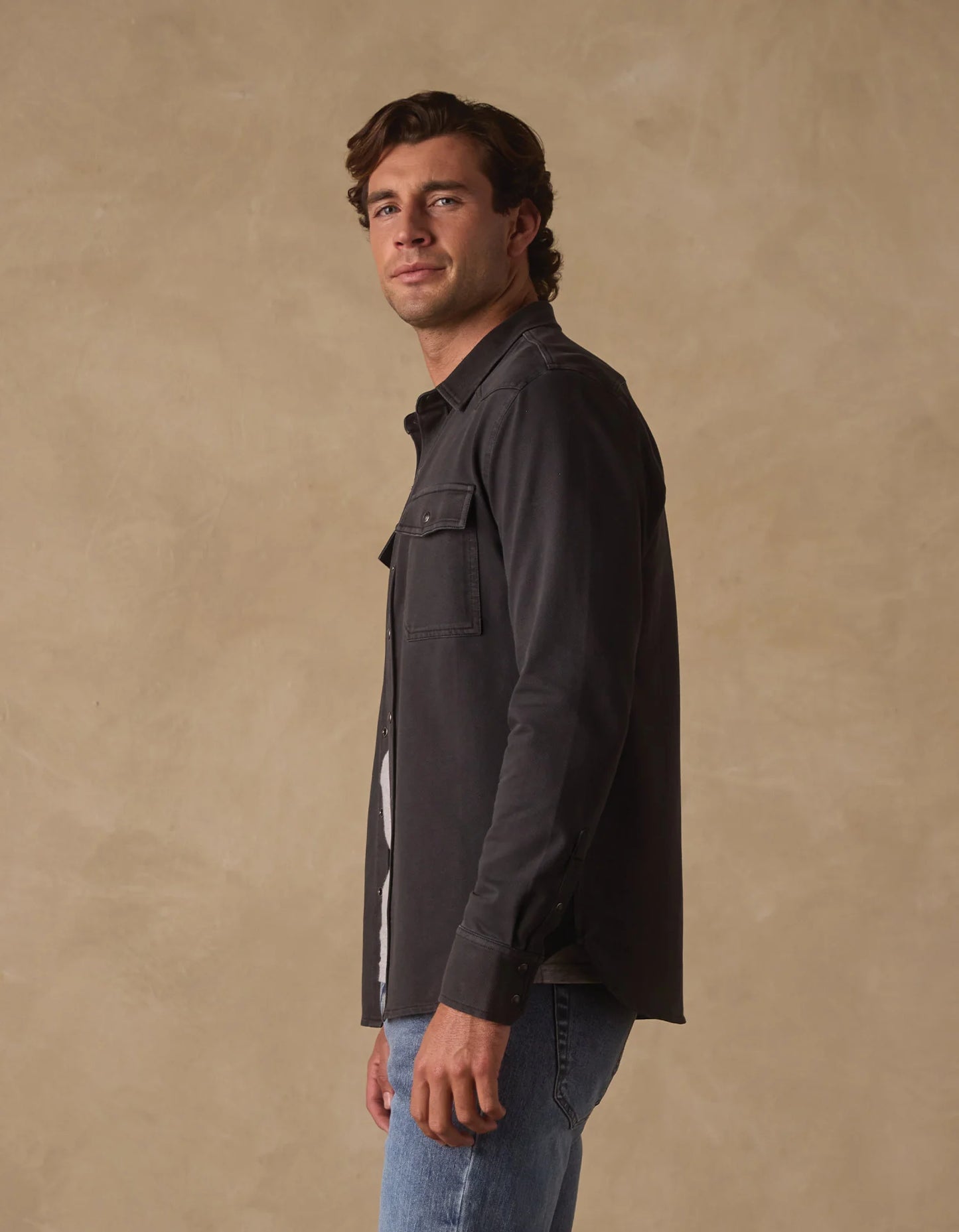 Tentoma Stretch Vintage Button Up - Phantom