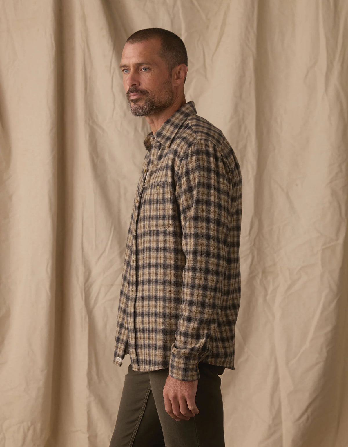 Hudson Double Brushed Flannel - Toasted Chestnut Plaid
