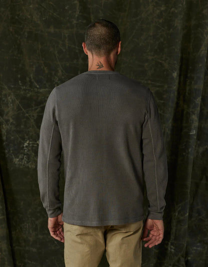 Vintage Thermal Henley - Slate