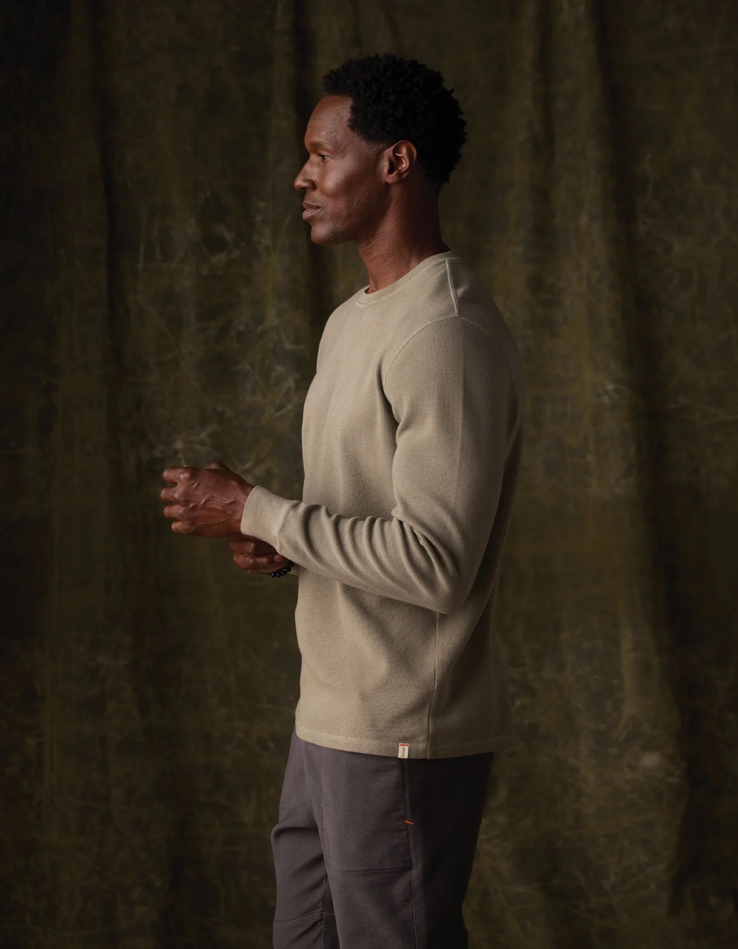 Vintage Thermal Crew - Moss