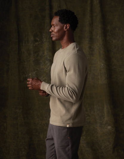 Vintage Thermal Crew - Moss