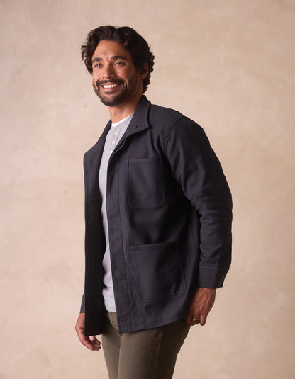 Comfort Terry Chore Coat - Navy