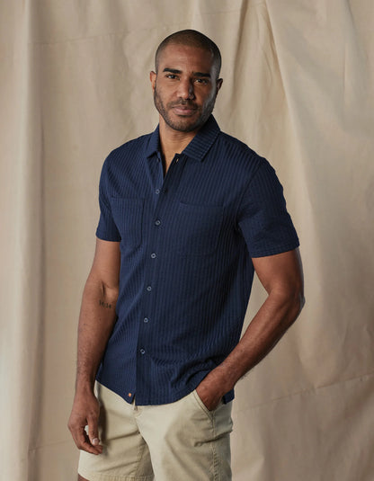 Knit Getaway Button Up - Navy