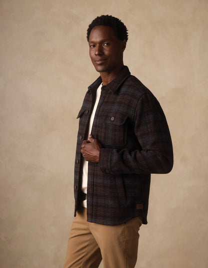 Brightside Flannel Lined Jacket - Brown Plaid